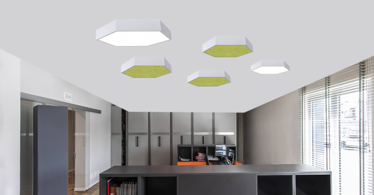 LED Hexagon light TheX 750 Ceiling lamp